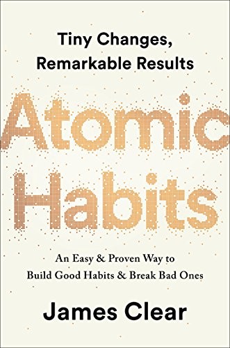 Cover of Atomic Habits by James Clear.