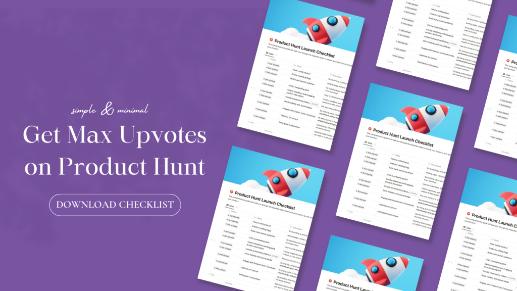Product Hunt Launch Checklist - Download