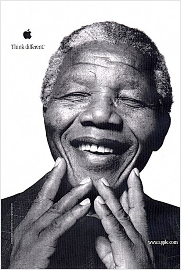Apple's Think Different Campaign featuring Nelson Mandela